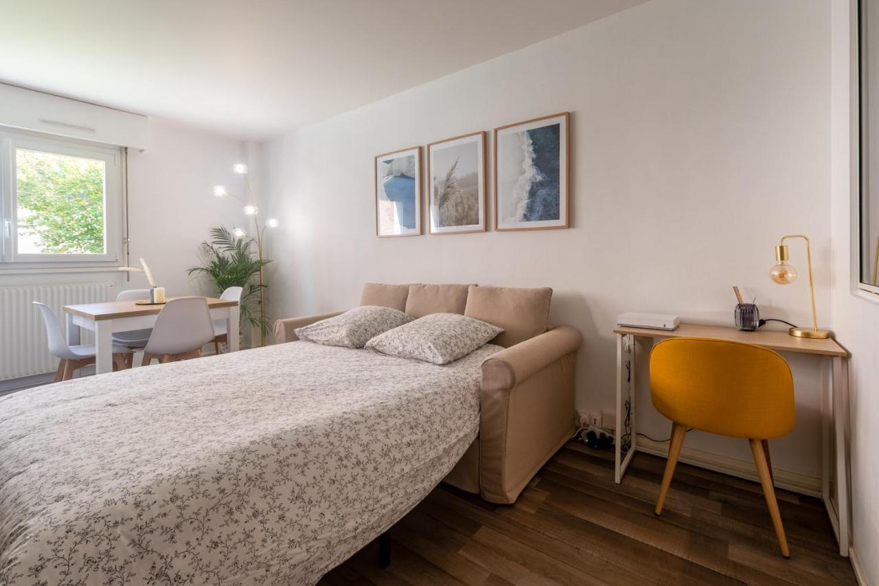 Hygge - Superbe Apt Renove Rouen Gare Avec Parking Privatif Apartment Luaran gambar
