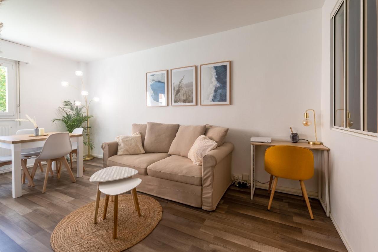Hygge - Superbe Apt Renove Rouen Gare Avec Parking Privatif Apartment Luaran gambar
