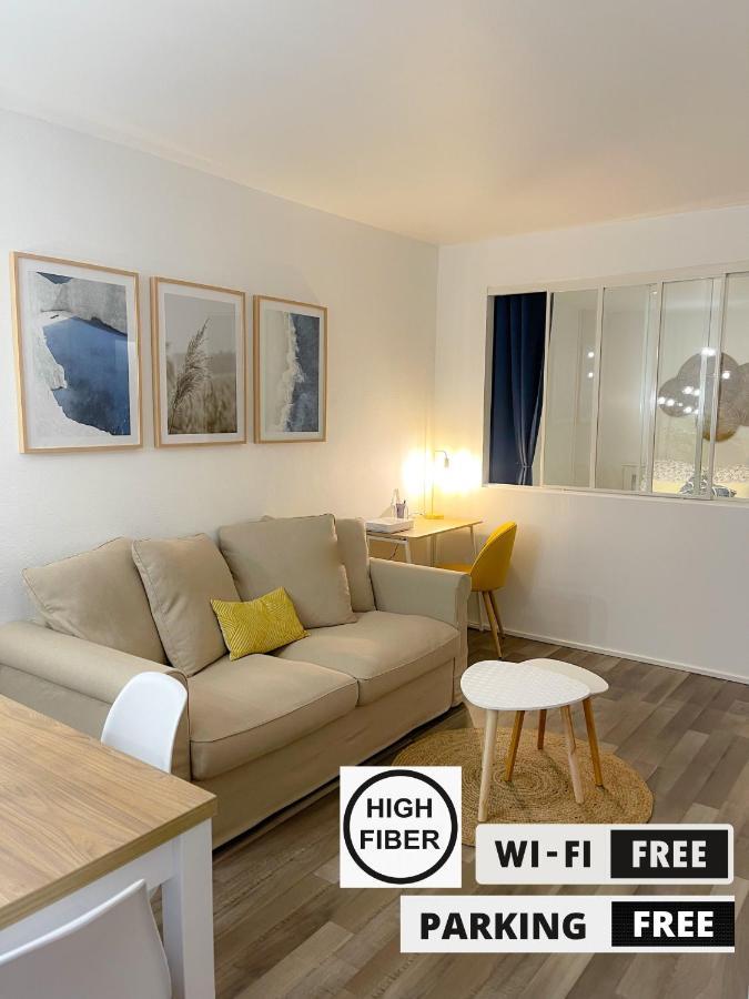 Hygge - Superbe Apt Renove Rouen Gare Avec Parking Privatif Apartment Luaran gambar